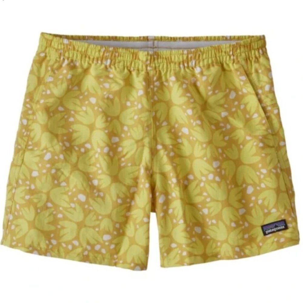 Patagonia Yellow Confetti Baggies Womens XS